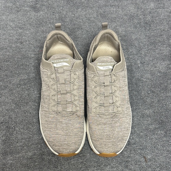 Skechers Other - Skechers Shoes Men Arch Fit Sport Slip On Taupe Mesh Comfort 232301